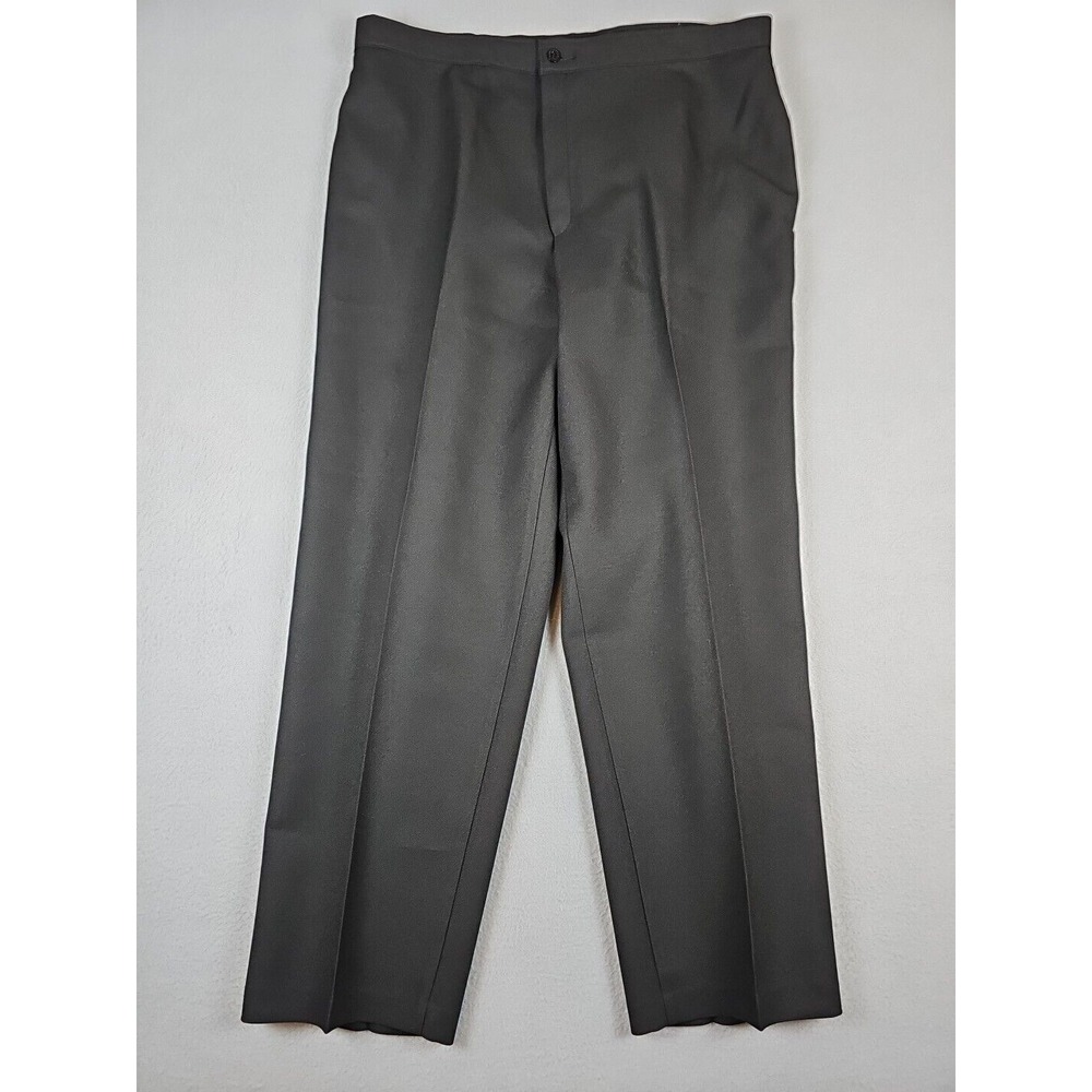 Women's Vtg LEVI'S Levi Strauss Black Hi Rise Bareback Bend Over Pants 37x30 USA